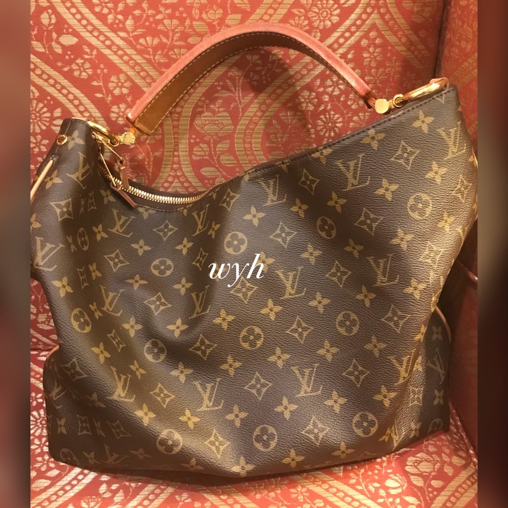 100% Authentic Louis Vuitton SULLY MM Shoulder Bag